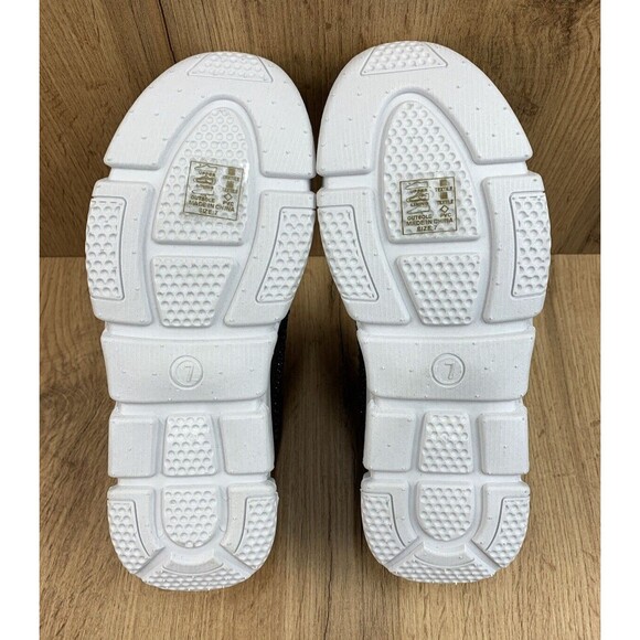 Azalea Wang DLamonds Sock Sneaker ShoesWomen's Size 7 Black Rhinestones Slip On - Picture 5 of 16